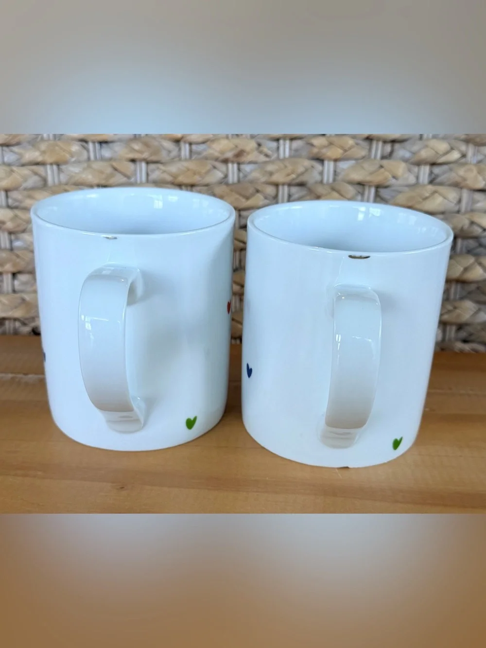 2 Williams Sonoma HRC Human Rights Campaign Heart Mug Pottery Barn West Elm Read